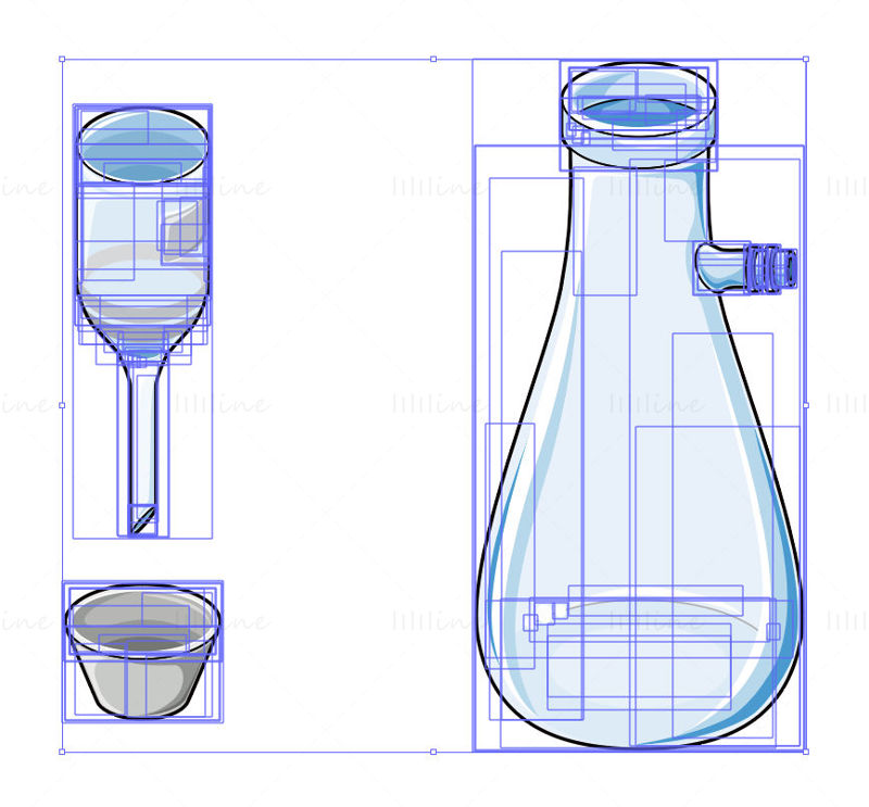 vector de matraz de vacío