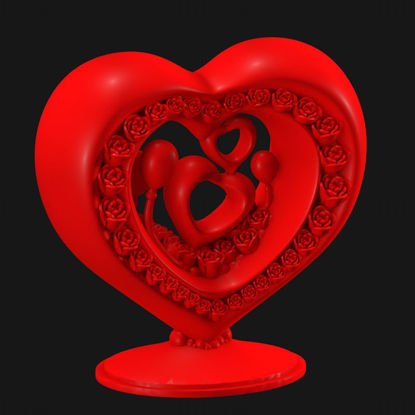 Valentine's Day Display Props 3D Printing Model STL