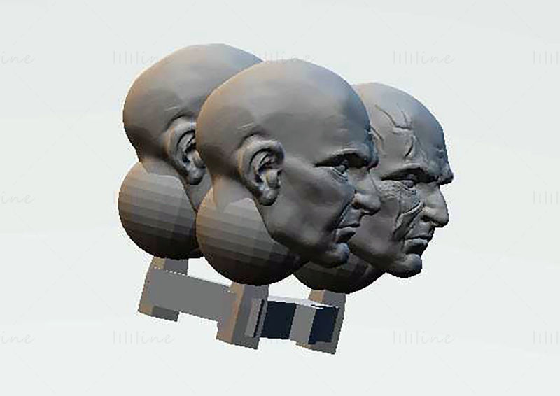 Vanguard hoofden 3D-printen model STL