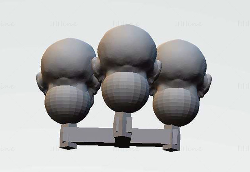 Cabezas de vanguardia Modelo de impresión 3D STL