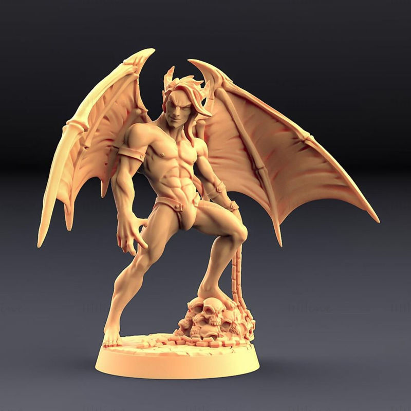 Vanos - Modelo de impresión 3D del demonio de la lujuria STL