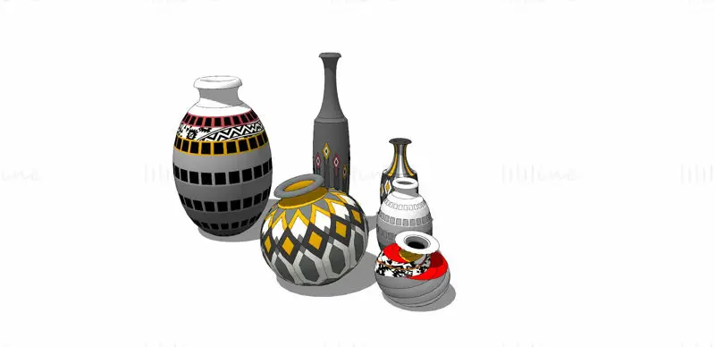 Vase sketchup 3d-modell