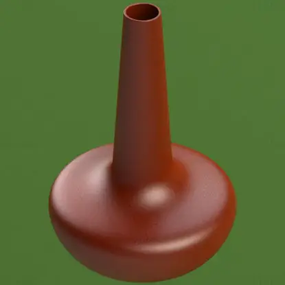 Vaza z modelom 3D tiskanja z majhnim nosilcem