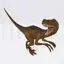 Velociraptor Dinosaur Sculpture 3D Print Model STL