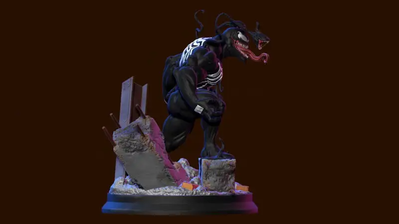 Venom 3D-utskriftsmodell STL
