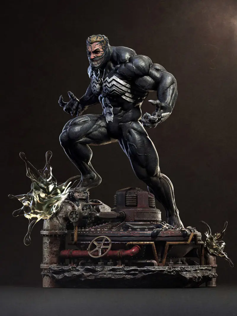 Venom 3D-utskriftsmodell STL