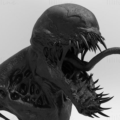 Venom Bust 3D Model Ready to Print