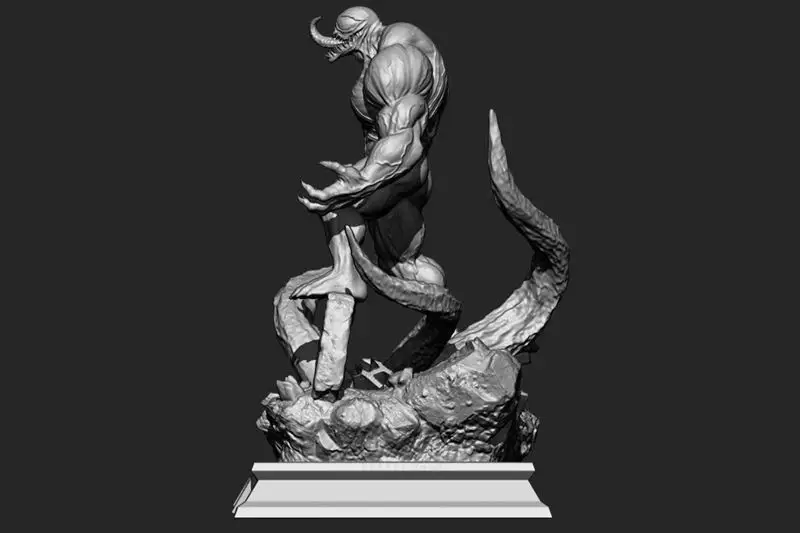 Venom Diorama 3D-utskriftsmodell STL