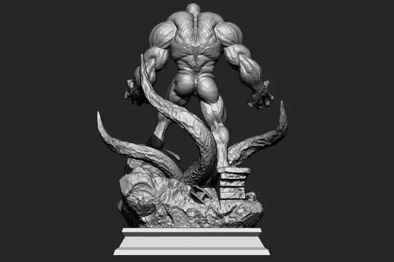 Venom Diorama 3D Baskı Modeli STL