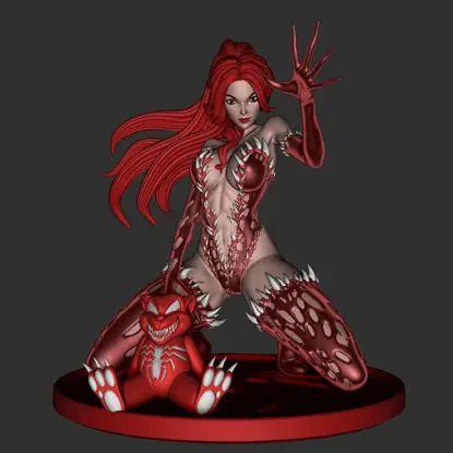 Venom Gwen Stacy Mary Jane 3D-printmodel