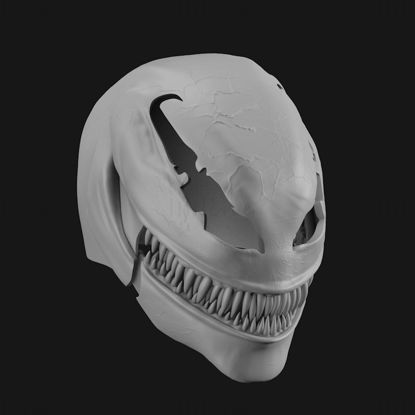 Venom Helmet 3D Print Model STL