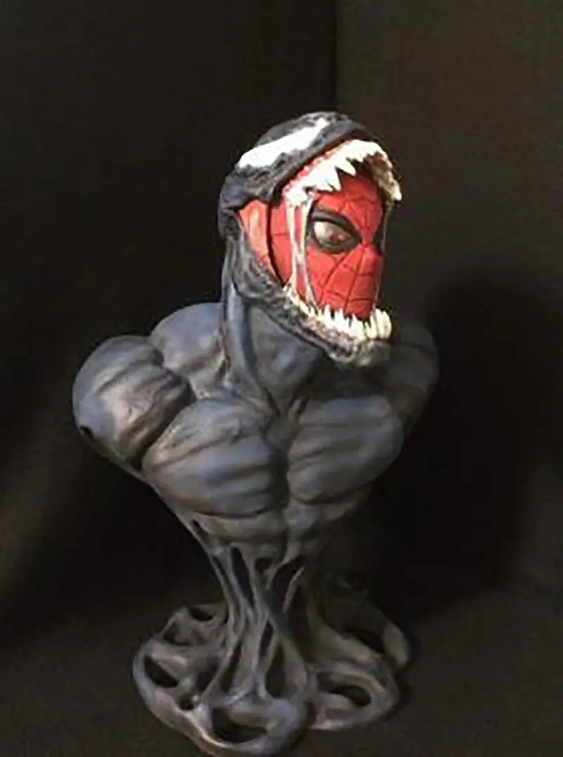 Venom Örümcek Büstü 3D Baskı Modeli STL