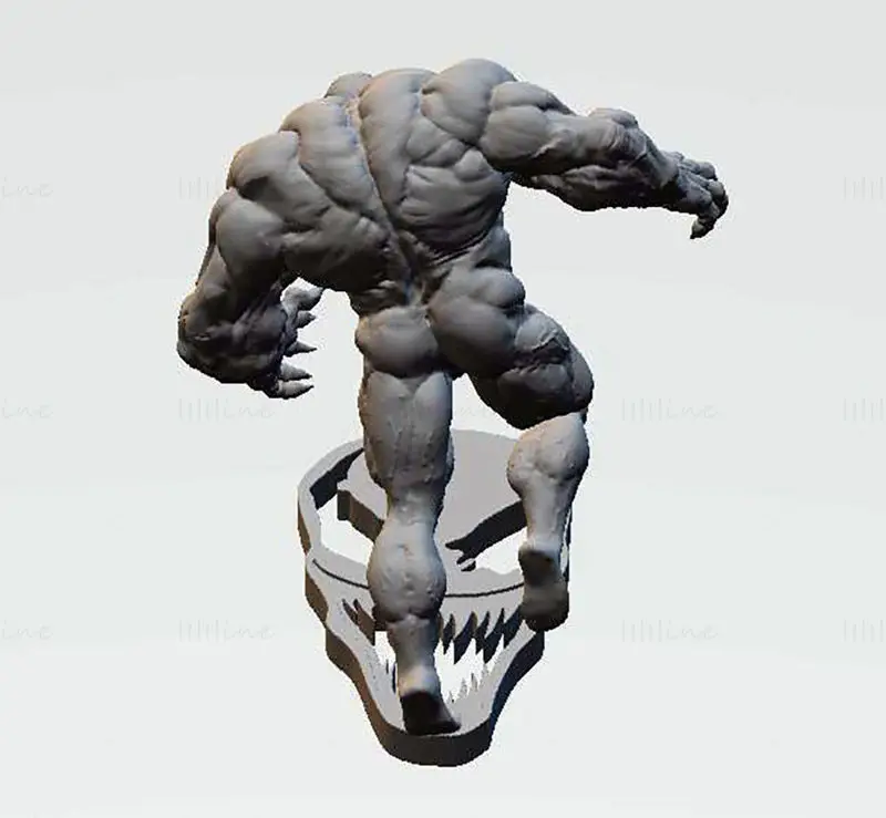 毒液雕像 3D 打印模型 STL