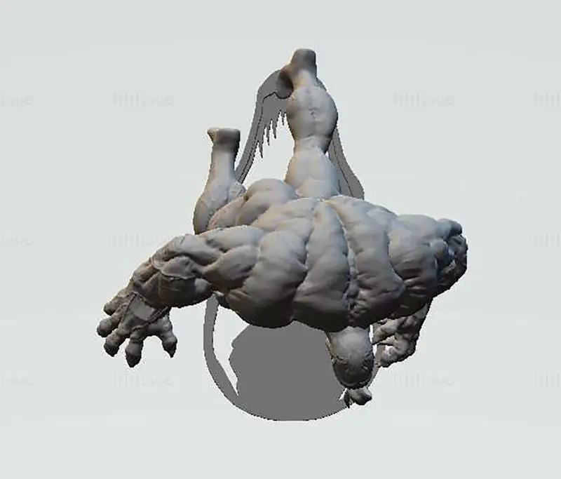Venom Statue 3D Print Model STL