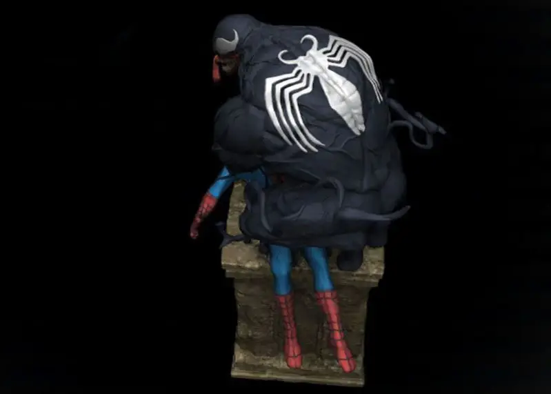 Venom vs. Spiderman 3D-Druckmodell STL