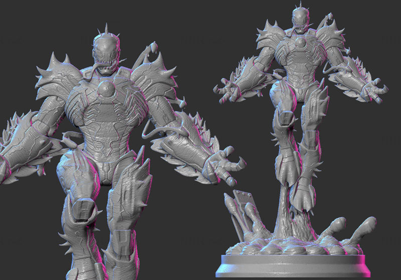 3D-модель Venomized Iron Man готова к печати STL