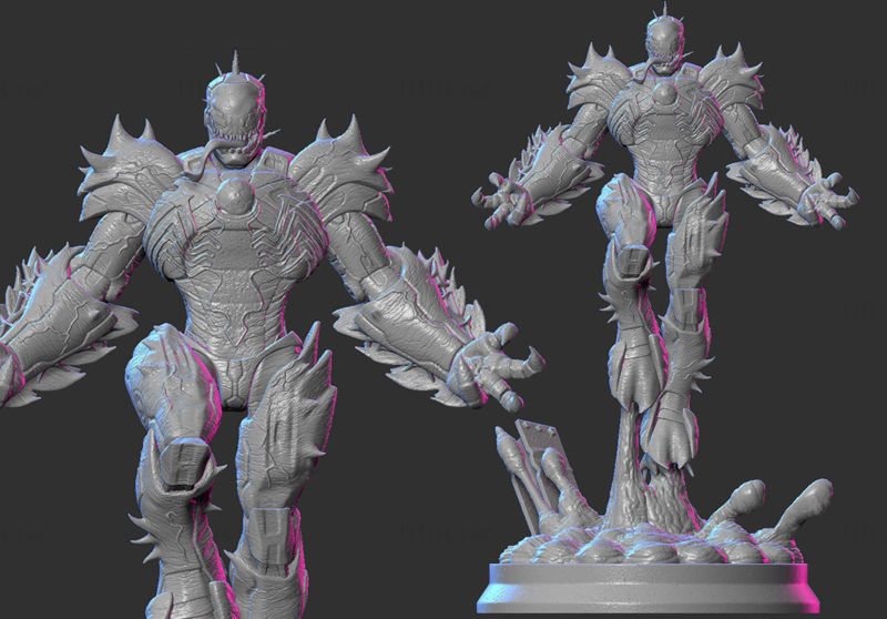 Venomized Iron Man 3D Model Ready to Print STL