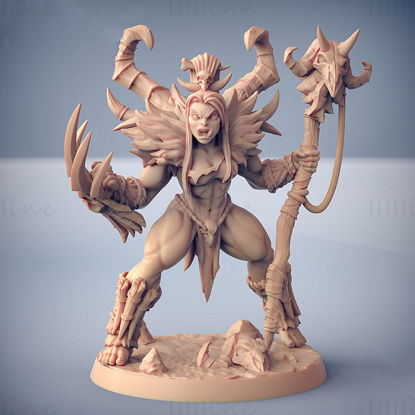 Vesdra the Shaman - Lady Orc Shaman Modelo de impressão 3D STL