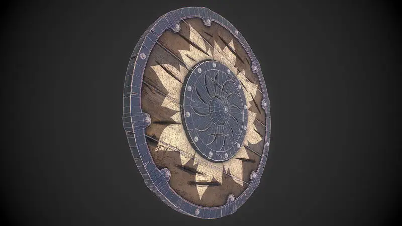 Viking shield 3d model
