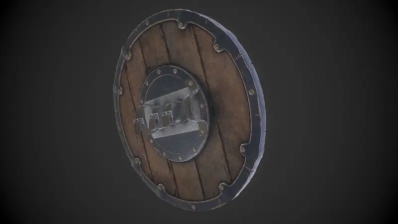 Viking shield 3d-modell