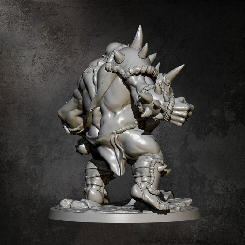 Villain Orc Warrior Figure Modèle 3D prêt à imprimer STL