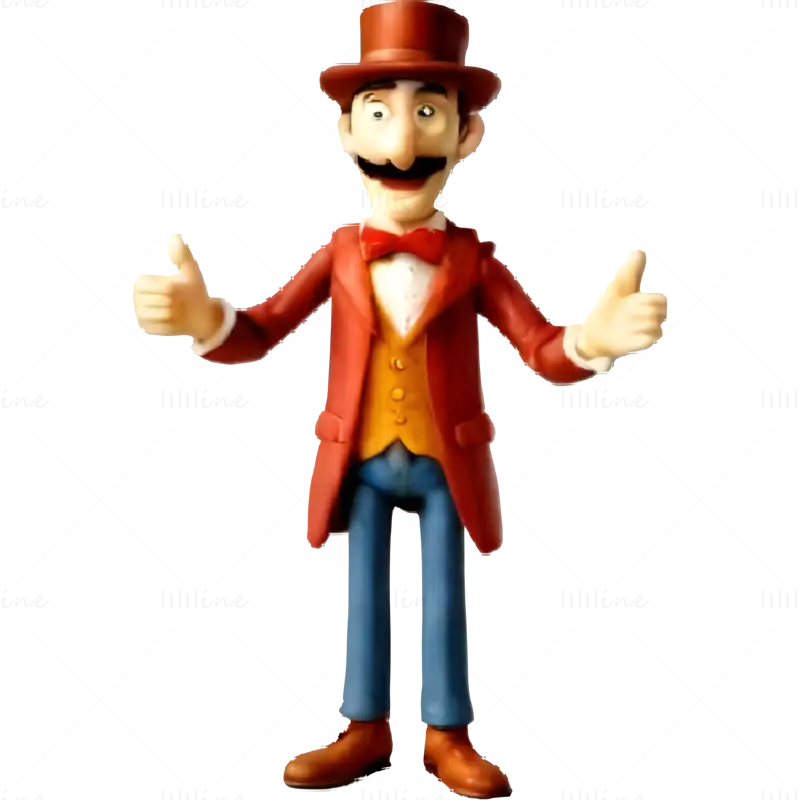 Vintage Character 3D Print Model Collection