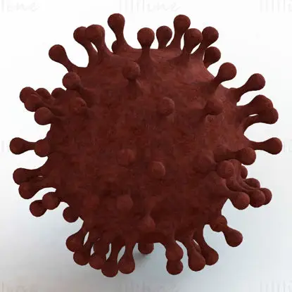 Virus Shaped Stress Ball 3D Printing Model STL (5 Inch)