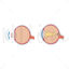 Vision vector illustration, Ophtalmology