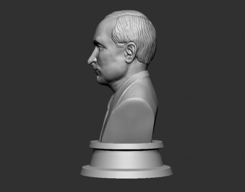 Vladimir Putin busto modelo de impresión en 3d