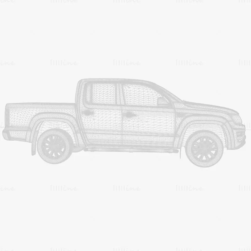 Volkswagen Amarok Highline DoubleCab UK Spec 2020 Car 3D model