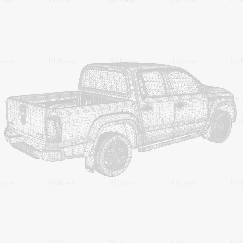 Volkswagen Amarok Highline DoubleCab UK Spec 2020 Car 3D model