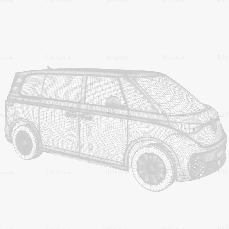 Model 3D Volkswagen ID Buzz Cargo