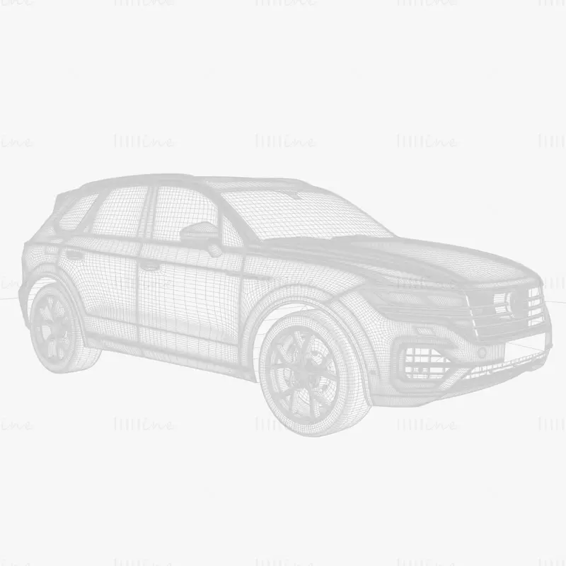 Volkswagen Touareg 2021 Coche Modelo 3D