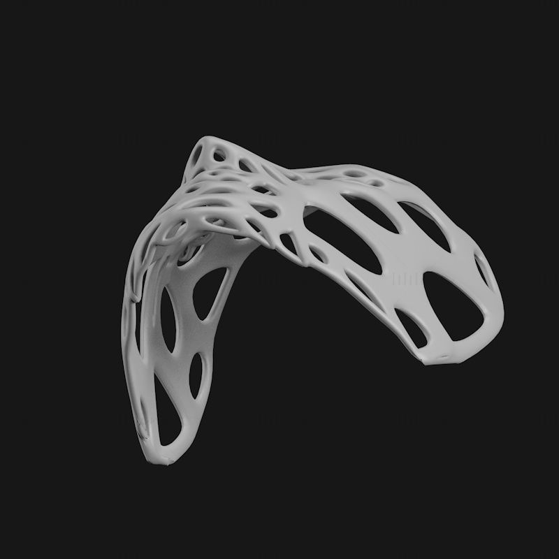 Voronoi mask 3d printing model STL