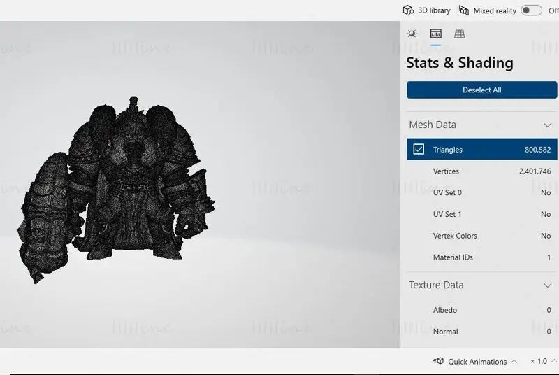 火神铁傀儡微型 3D 打印模型 STL