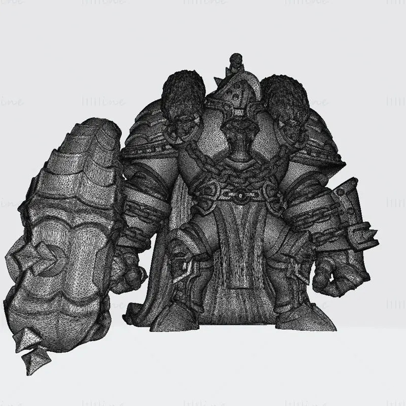 Миниатюры Железного Голема Вулкана Модель для 3D-печати STL