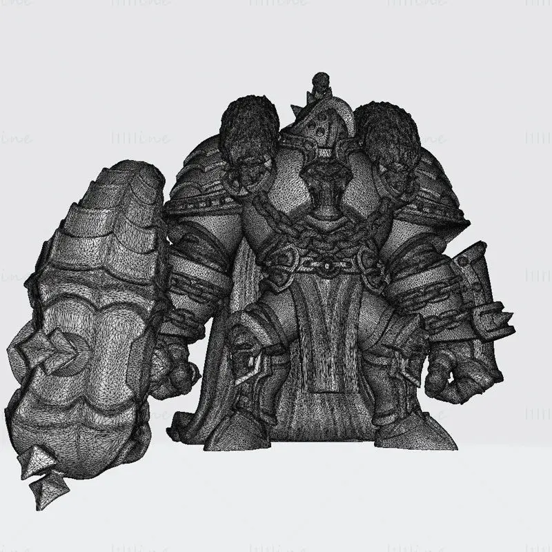 Vulcan Iron Golem Miniaturas Modelo de Impressão 3D STL