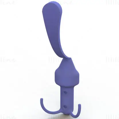 Настенные крючки для ванной комнаты 3D модель для печати