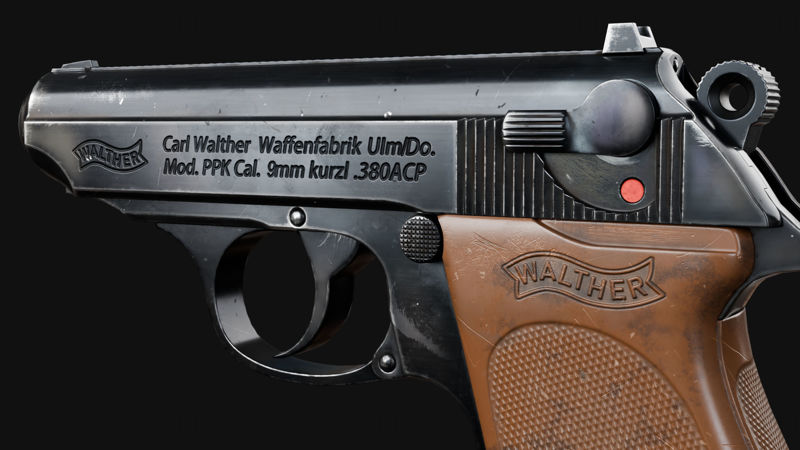 Walther PPK Modelo 3D