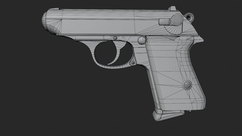 Walther PPK 3D модел