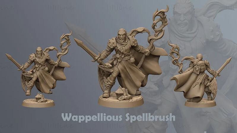 Модель для 3D-печати Wappellious Spellbrush