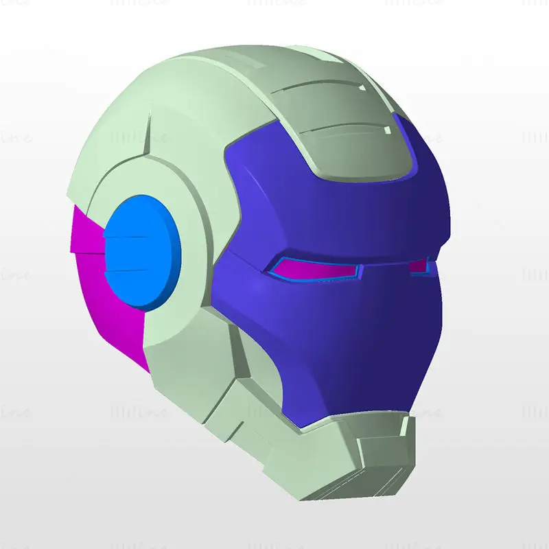 Casco War Machine MK1 Iron Man Mark 1 modello di stampa 3D STL