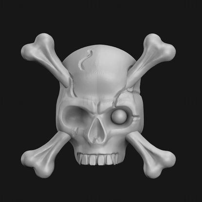 Modello di stampa 3d di Warhammer Deathwatch Skull