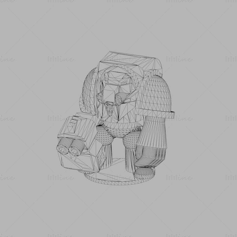3D model za tiskanje Warhammer Space Marine Terminator