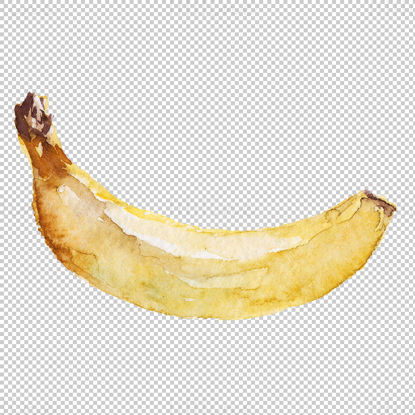 Watercolor banana png