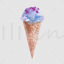 Watercolor ice cream png