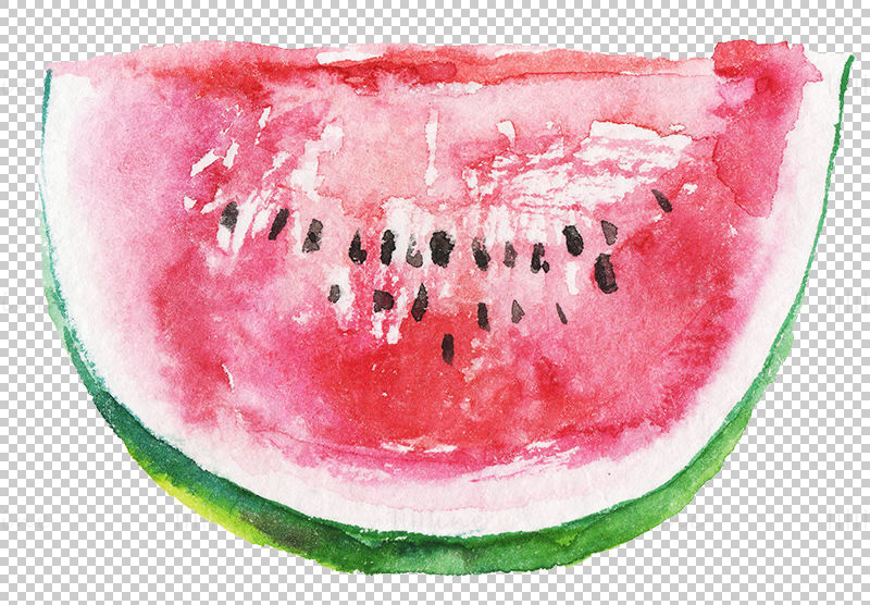 Watercolor watermelon png