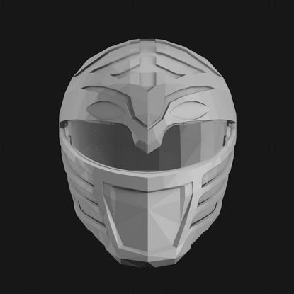 Nosljiva 3D tiskarska čelada White Ranger Helmet