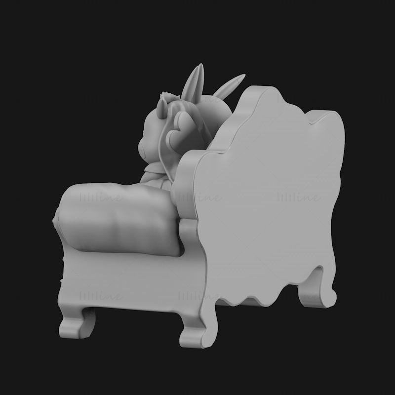 Model 3D tiskanja STL za poročni par Pikachu