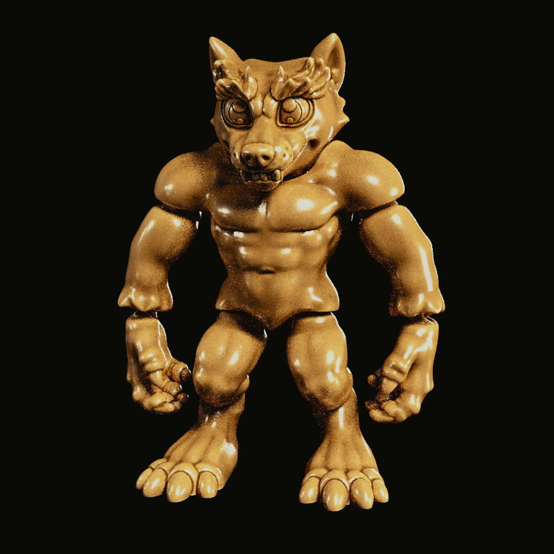 Werewolf flexi 3d printing model STL